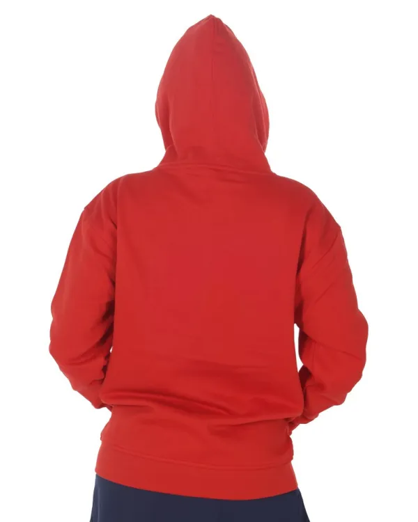SUDADERA UNISEX CREMALLERA roja