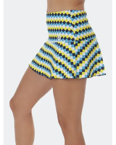 Geometric Canary Skirt