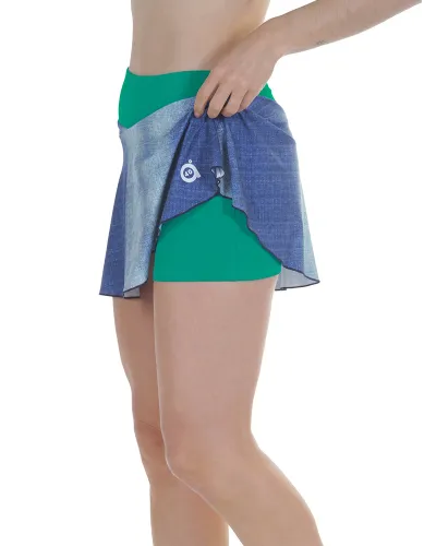 Full Skirt Green Denim