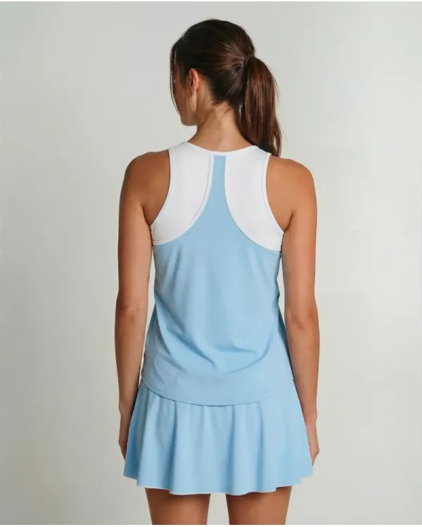 Camiseta CALL Celeste/Blanca