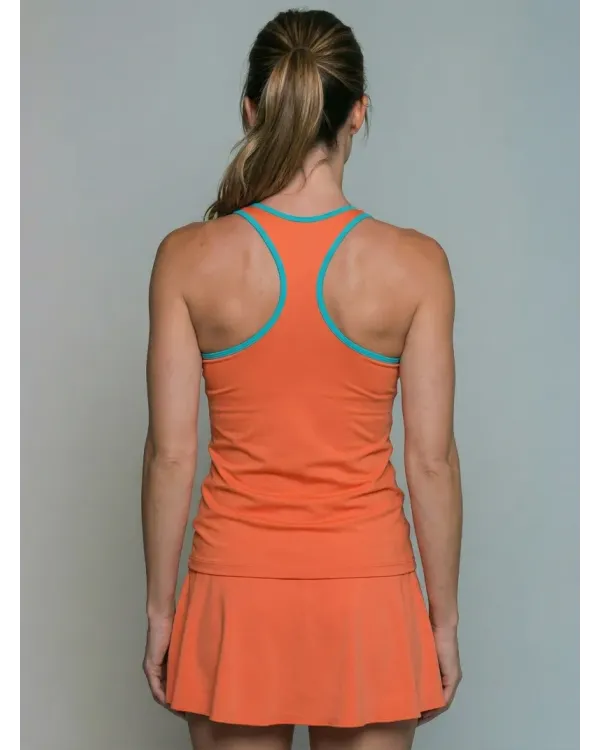 Camiseta SKY Orange/turquesa